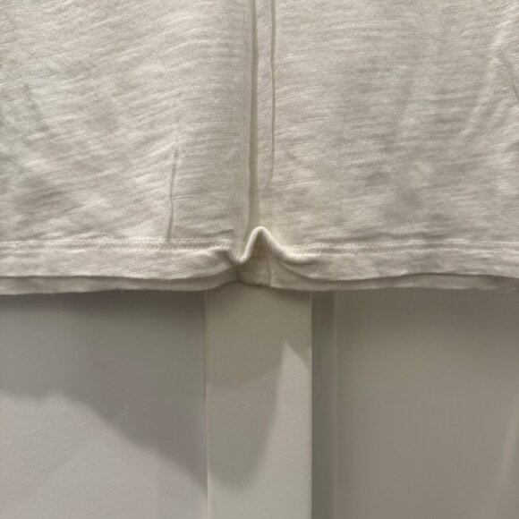 NEW Banana Republic S Cozy Slub Tee White Crewneck Tshirt Short Sleeve Small Top - Picture 11 of 13